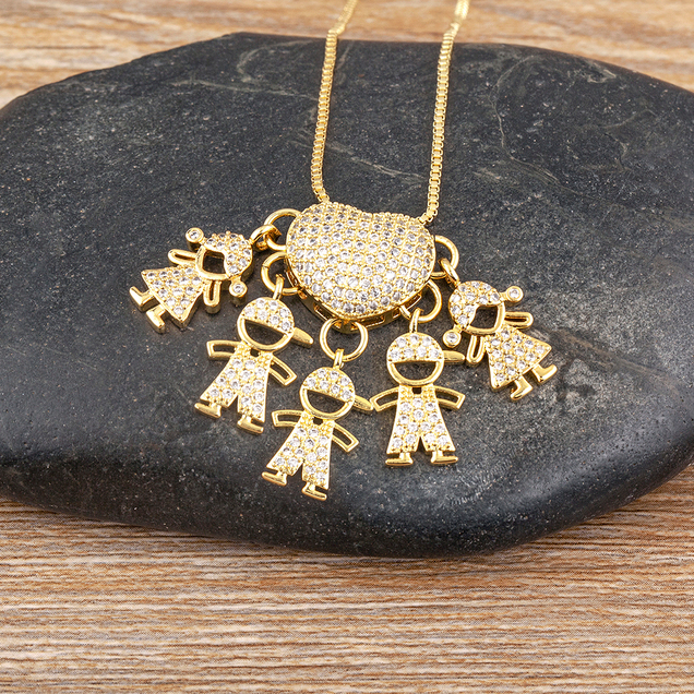Mom's Love Necklace - 1 to 5 pendants