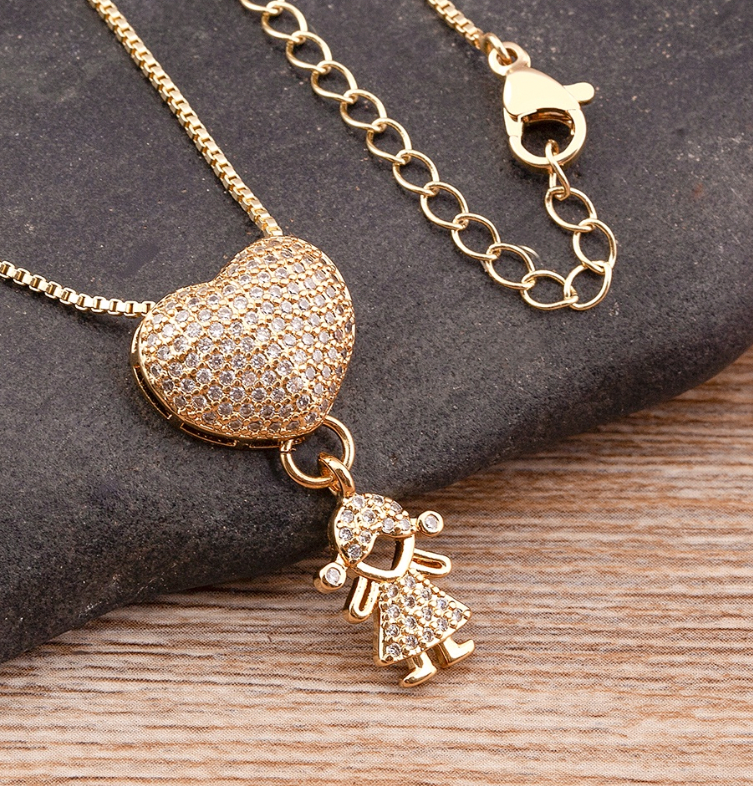 Mom's Love Necklace - 1 to 5 pendants