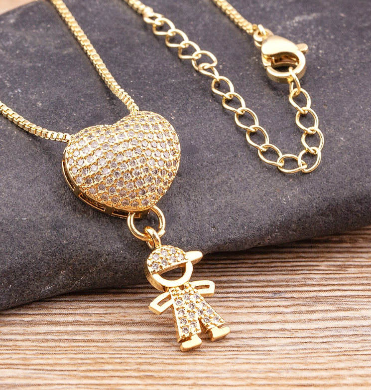 Mom's Love Necklace - 1 to 5 pendants