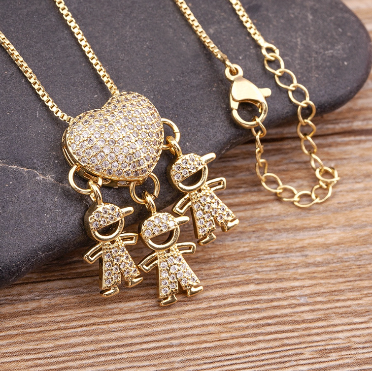 Mom's Love Necklace - 1 to 5 pendants